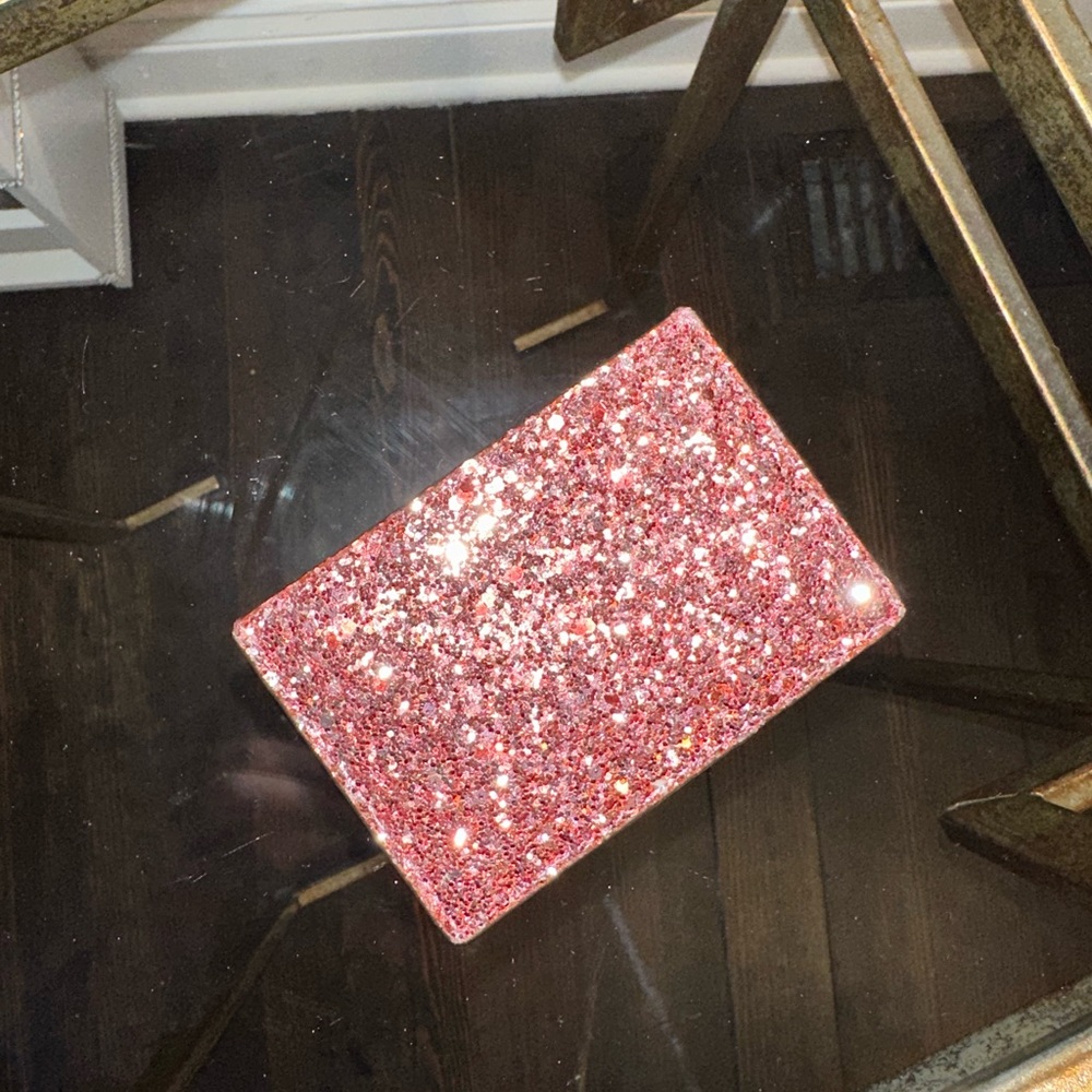NWOT-Kate Spade Glitter Card Case